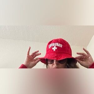 Red Lifeguard Bucket Hat
